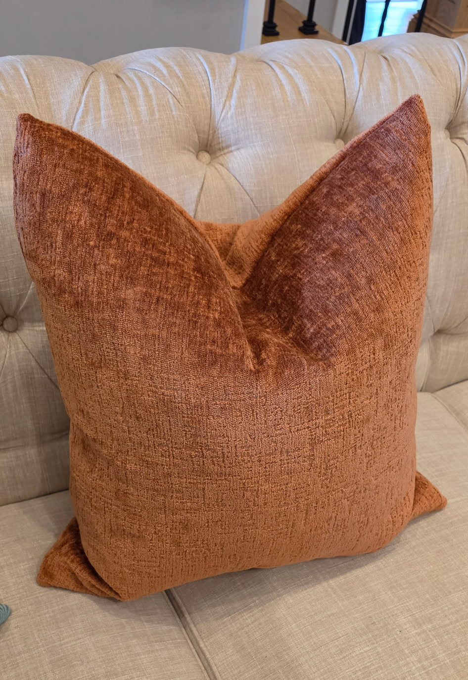 TERRACOTTA PILLOW COVER, 22