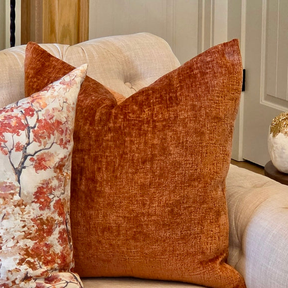 TERRACOTTA PILLOW COVER, 22
