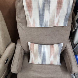 Hit The Road Package - Lumbar Pillow and Scarf- RV Flannel Velvet