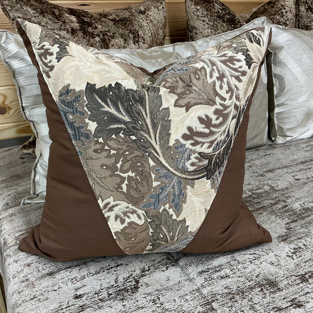 Leafy Truffle Accent Pillow Cover