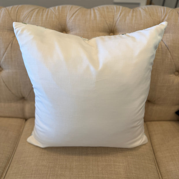 PASTEL PUMPKINS & BOWS PILLOW COVER, 22"X22" FINISHED SIZE , HIDDEN ZIPPER