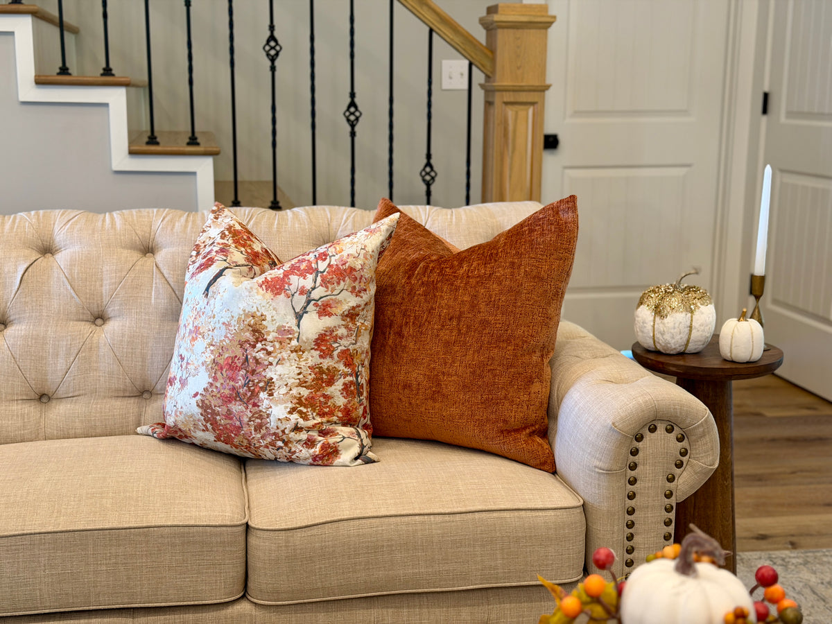 TERRACOTTA PILLOW COVER, 22
