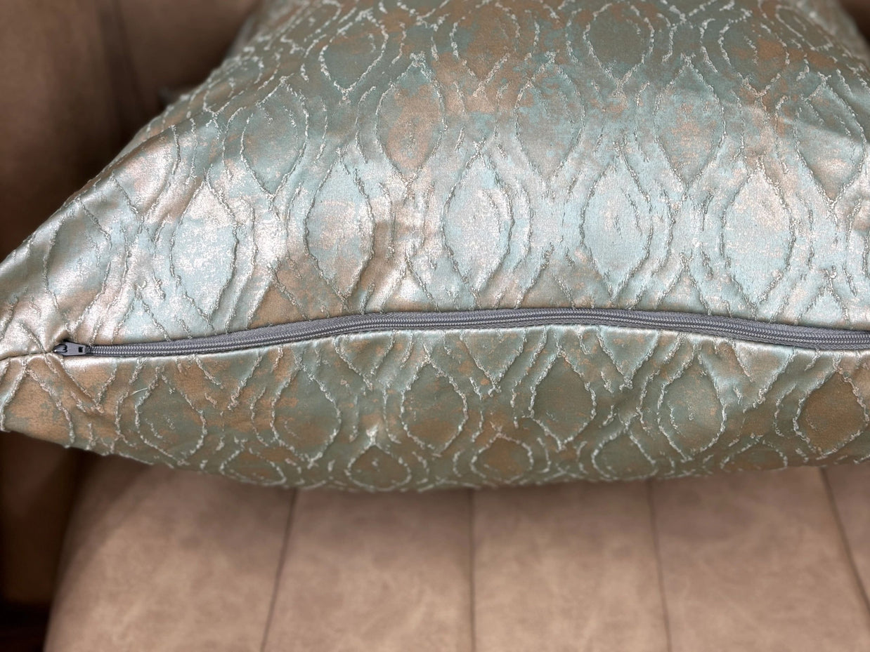 Eucalyptus Gold pillow, 20x20, feather insert