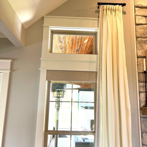 Custom triple pinch pleat curtains