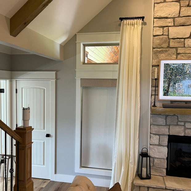 Custom triple pinch pleat curtains