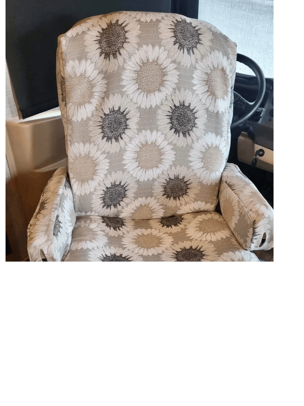 Captain's Chair Cover - PASSENGER SEAT for Tiffin Class A Coaches- per seat