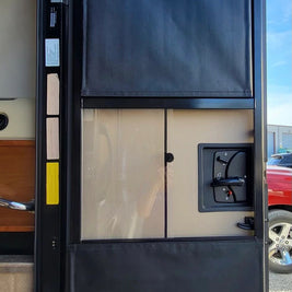 Flat RV door shade per panel