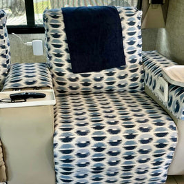 Hit The Road Package - Lumbar Pillow and Scarf- Sunbrella Spectrum Indigo
