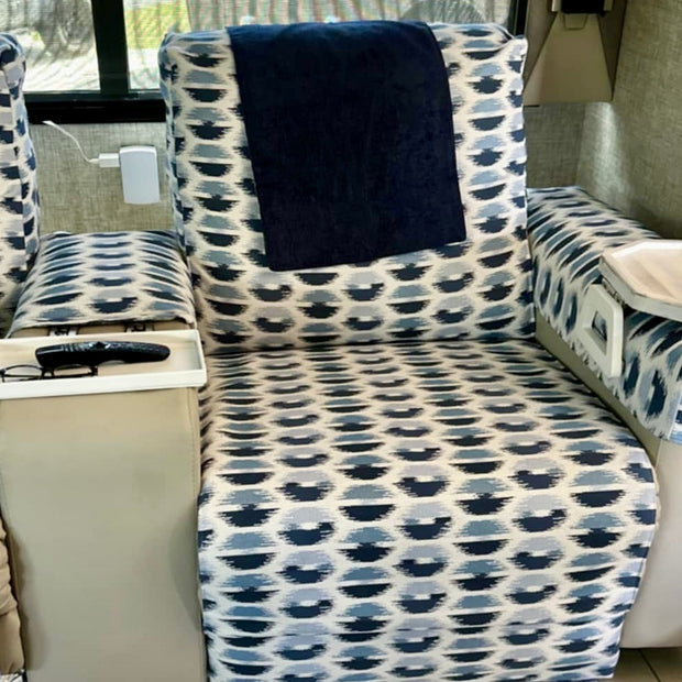 Hit The Road Package - Lumbar Pillow and Scarf- Sunbrella Spectrum Indigo